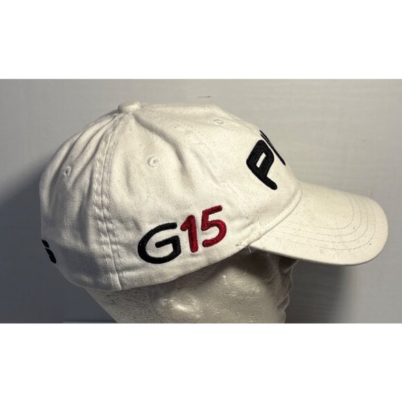 Ping G15 Hat Golf White Adjustable With Black Embroidered Logo - Picture 3 of 11